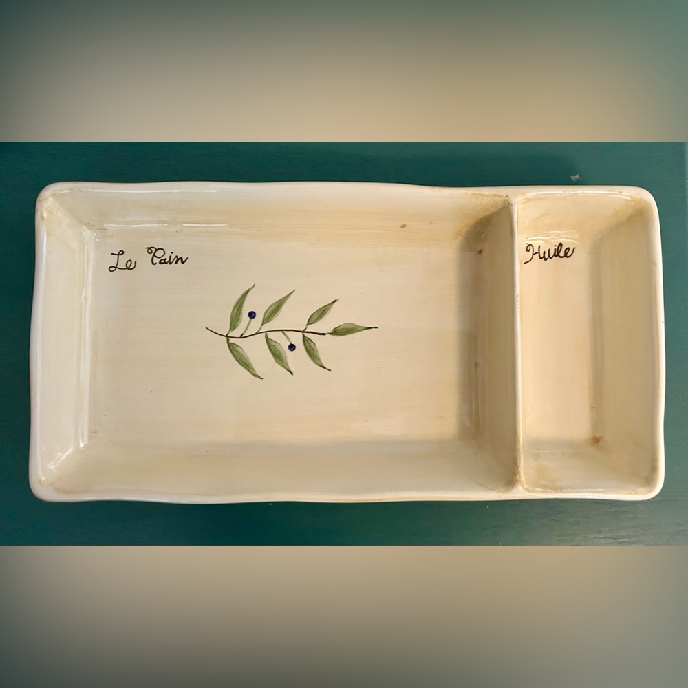 DesignPac “Pain & Huile” bread & oil serving dish.